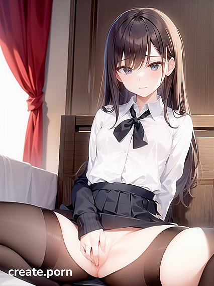 Skinny Girl 18+ with Small Breasts Enjoying Intense Hentai Pleasure