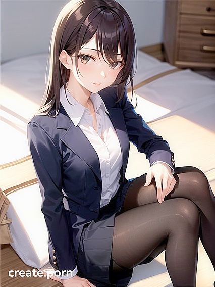 Skinny Teacher with Small Breasts Seduces in Naughty Hentai AI Image