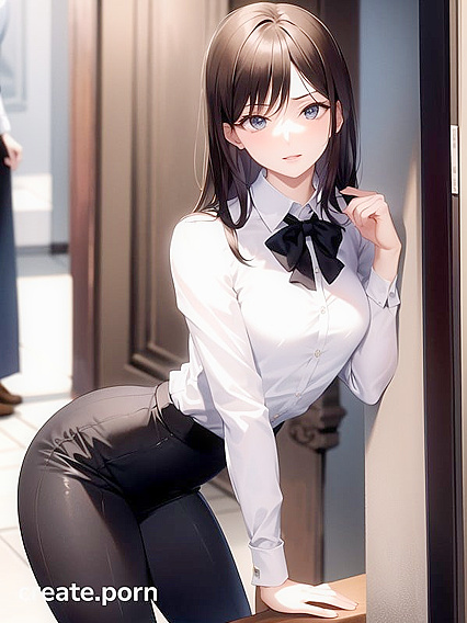 Teacher with Small Breasts Leans In for Intimate Hentai Moments