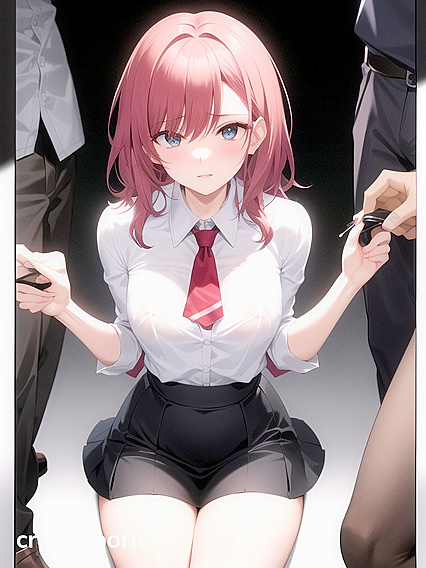 Skinny Girl 18+ with Small Breasts Takes On a Wild Hentai Gang Bang