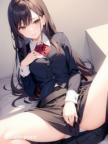 Teacher with Small Breasts Enjoys Intense Solo Masturbation in Hentai Fantasy