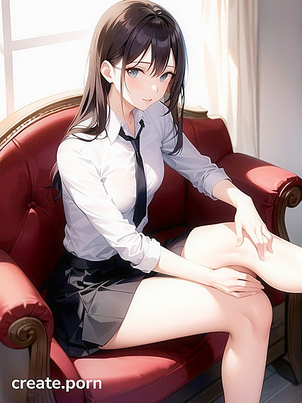 Skinny Teacher Seduces Her Class in Explicit Hentai AI Image