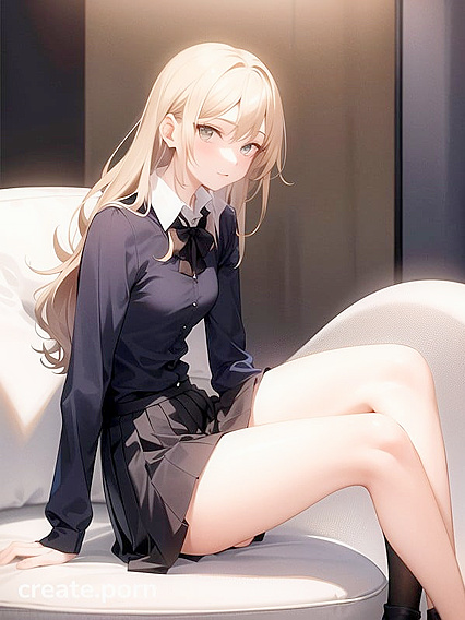 Skinny Teacher Seductively Presents Her Feet in Captivating Hentai AI Image