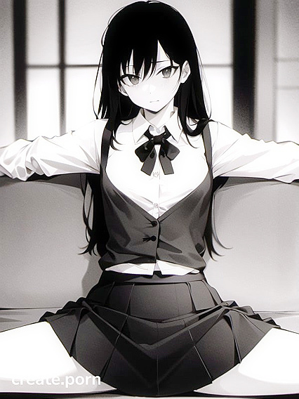 SkinnyTeacher with Small Breasts in Seductive Hentai AI Image