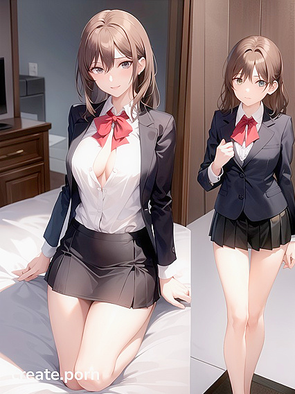 Skinny Teacher Seduces Her Student in naughty hentai Adventures
