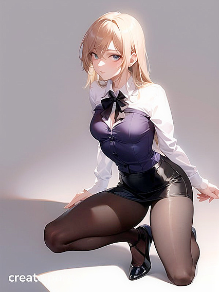 Mature Teacher Kneels for Intense Hentai Pleasure