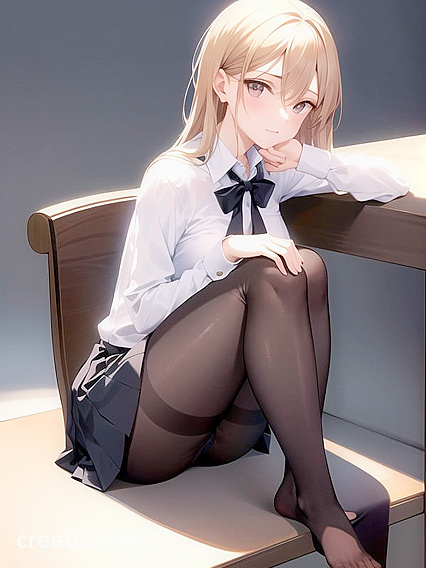 Mature Teacher Shows Off Her Feet in Seductive Hentai AI Image