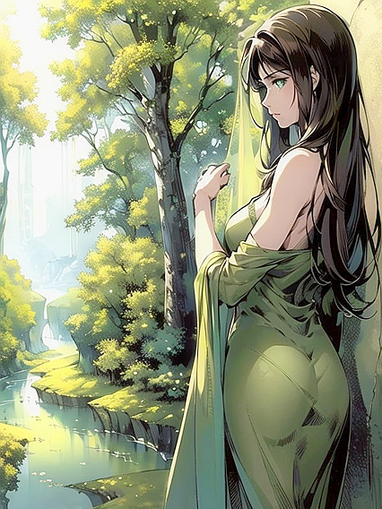 Small Breasts Big Fun - Long-Length Solo Hentai AI Image