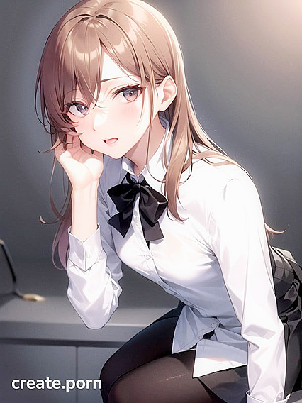 Sexy Small-Busted Teacher in Hentai Porn Takes On Her Students