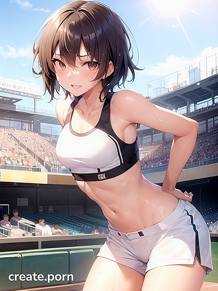 Small Breasts and Light Brown Skin in Sexy Cotton Shorts Hentai Fun