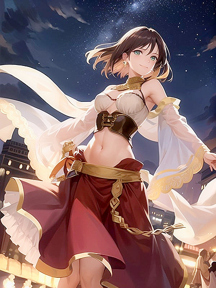 Small Breasts in Corsets - Decollete Seduction in Hentai Hentai AI Image