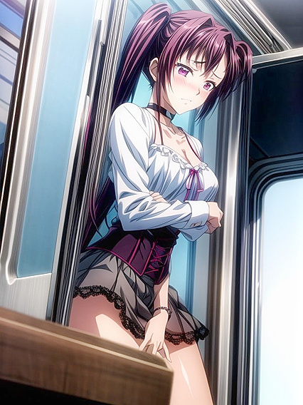 Medium-Ass Beauty Shows Off Her Lingerie and Necklaces in Seductive Hentai AI Image