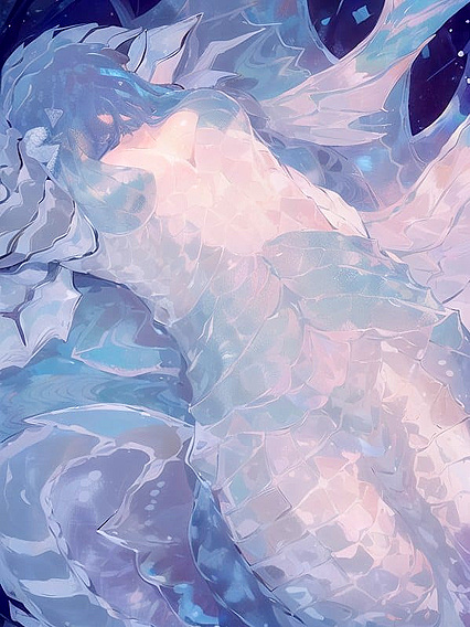 Mermaid Stretches Her Fit Body with Arms Up for Sensual hentai Pleasure
