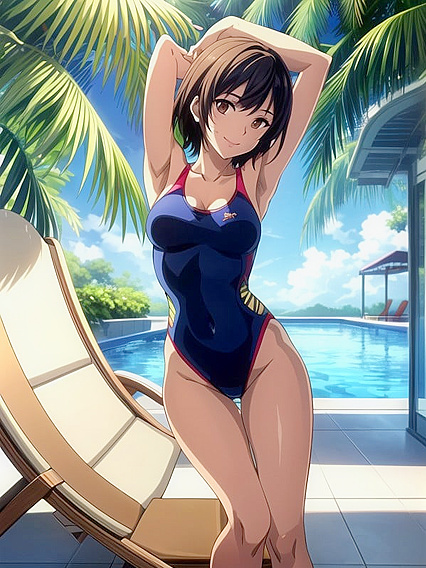Noon Stares Intensely at You in This Seductive Hentai Screencap