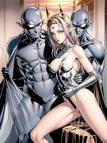 Waist-Length Fur Coat Action in Not-Safe-for-Work Hentai AI Image