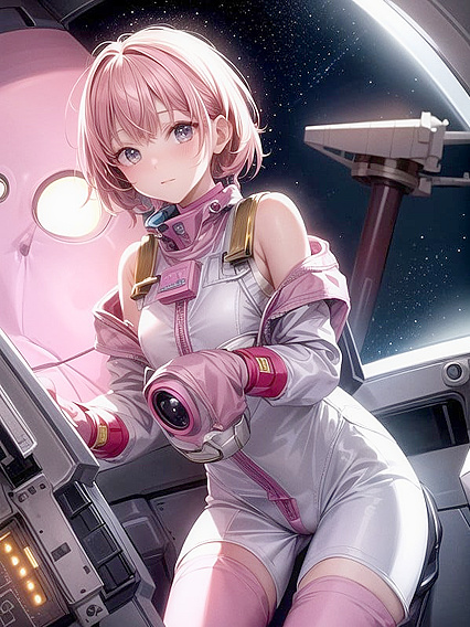 Off-Shoulder Seduction in Space - Sci-Fi hentai Adventures