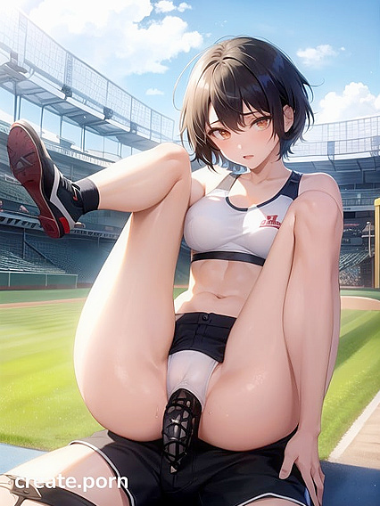 Natural Breasts and Light Brown Skin in Seductive Cotton Shorts Hentai Delight