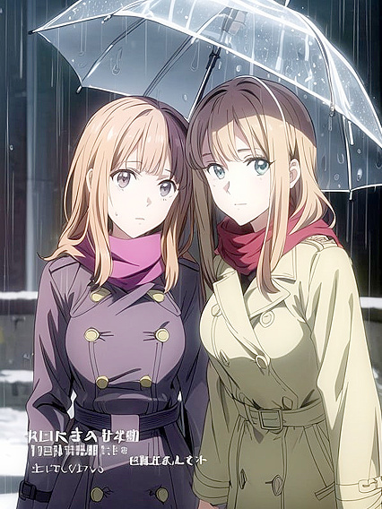 Two People Engage in Steamy Scarf Play While Staring at You in This Hentai AI Porn