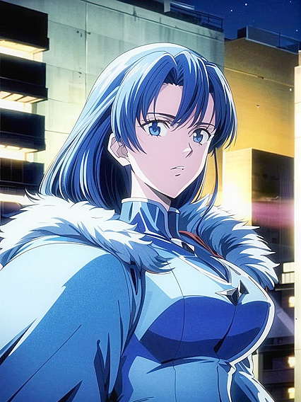 Blue Bust Shots Captured in Sensual Hentai AI Image