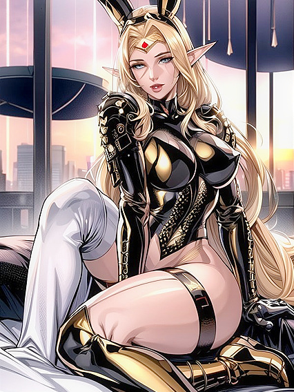 Bunny Girl 18+ in Armor Gloves for Steamy Hentai Adventures