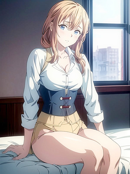 Braids and Buttons Unleashed - Bedroom Passion in Hentai AIErotic Delights