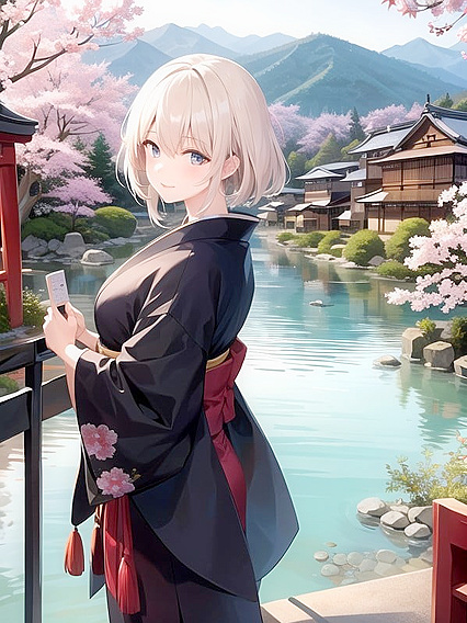 Japanese Village Image Sets the Mood for Steamy Hentai AI Image