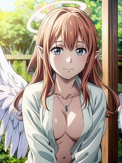 Laurel Crown's naughty angel brings steamy hentai fantasies to life