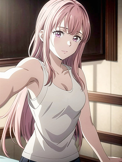 Taking Selfies in Pink - A Seductive Hentai Adventure