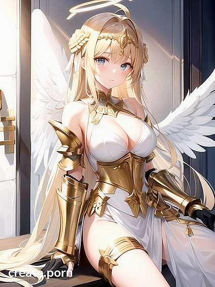 Angel Wears Armor Gloves for Intense Hentai Pleasure Sessions