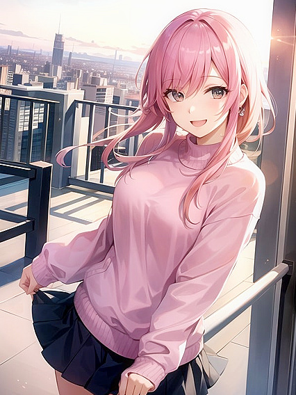 Pink Cityscape Sets the Mood for Blissful Hentai Pleasure