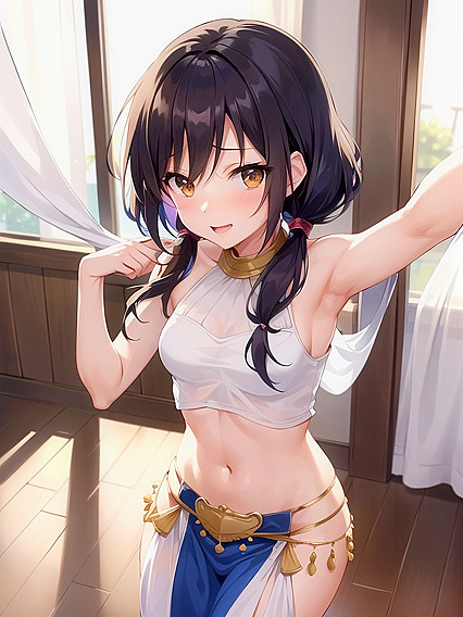 Multi-Colored Bust Shots from Every Angle in Explosive Hentai AI Image