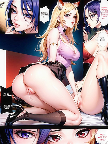 Vivid Manga Image Featuring Explicit Vagina and Anal Hentai AI Image