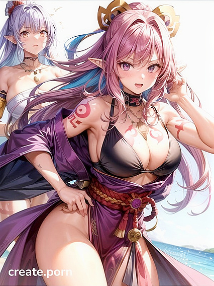 Two People Explore Erotic Pleasures by the Lake with Pointy Elf Ears
