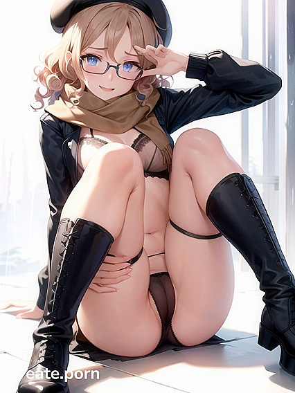 Skinny Pale-Skinned Girl 18+ Shows Off Her Underwear in Steamy Hentai AI Image
