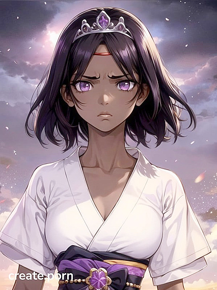 Dark-Skinned Beauty with Bobcut andSmall Breasts Enjoys Intense Hentai Pleasure