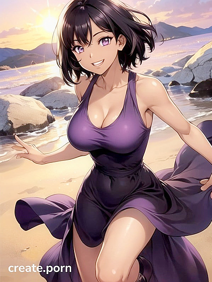 Happy Bobcut Girl 18+ with Medium Breasts Enjoying Ecstatic Hentai Pleasure