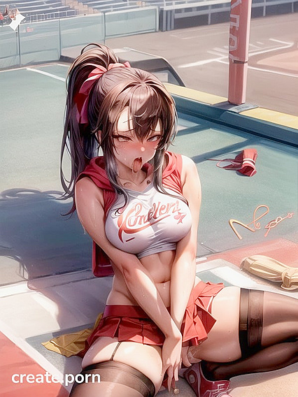 AHeGao Bliss - Seductive Girl 18+ in Red Skirt and Sporty Panties
