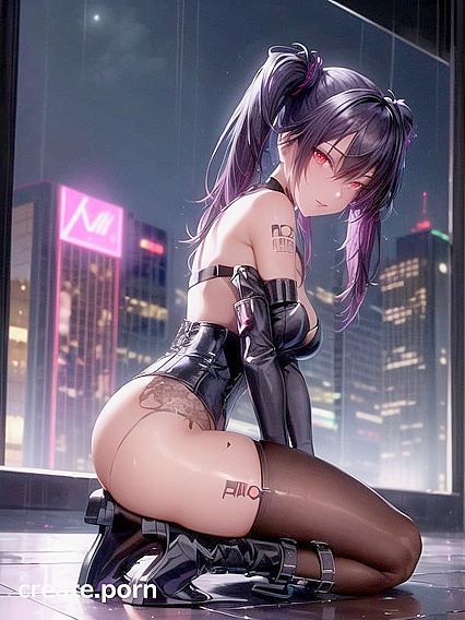 Sweaty LINGERIE Clad Beauty Shows off Her ASS inSTEAMY Hentai AI Image