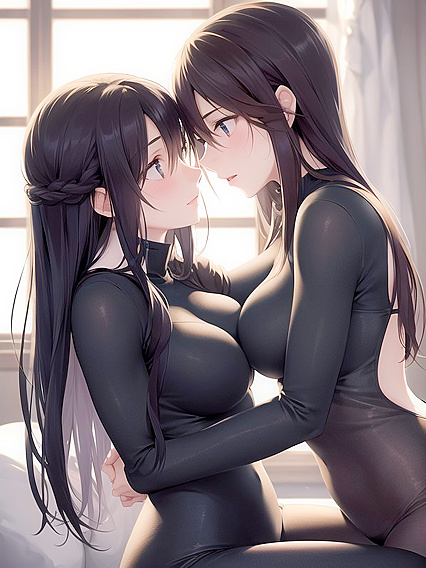 Intimate Embrace - Hyper-Realistic Hentai AI Porn with Emotional Depth and Soulful Gazes