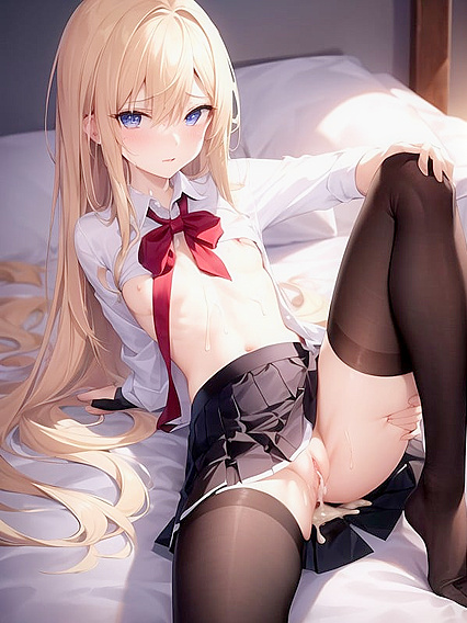 Skinny Girl 18+ with Small Breasts Gets Creamed in Mind-Blowing Hentai AI Image