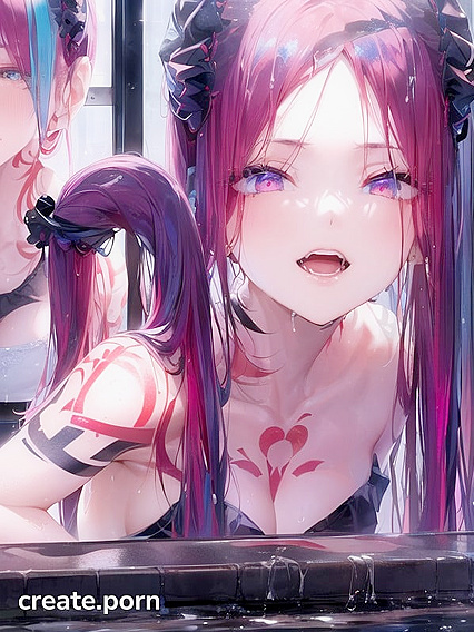 Red-Haired Tattooed Beauty Shows Off Her Tattoos in steamy Hentai AI Image