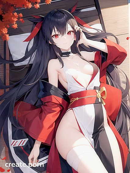 Skinny Girl 18+ in Kimono Shows Off Her Assets from Below in Steamy Hentai AI Image