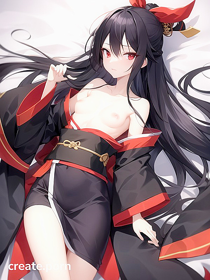Kimono-Wrapped Beauty Bound in Bandages for Seductive Bottom-Up Hentai Pleasure