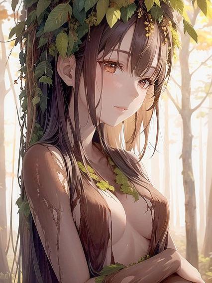 Nude Forest Spirit in High-Resolution Hentai AI Porn Fantasies