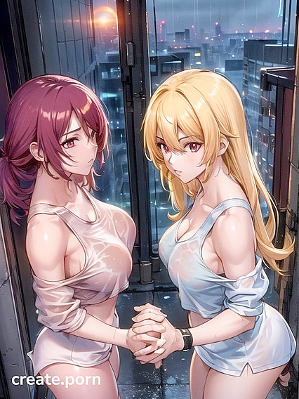 Sunset Vibes in a Neon-Drenched Cyberpunk City Hentai Adventure