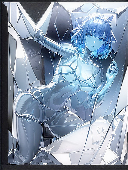 Crystal-Skinned Beauty Enjoys Extra Limbs and Candlelit Pleasure in Hentai Fantasy