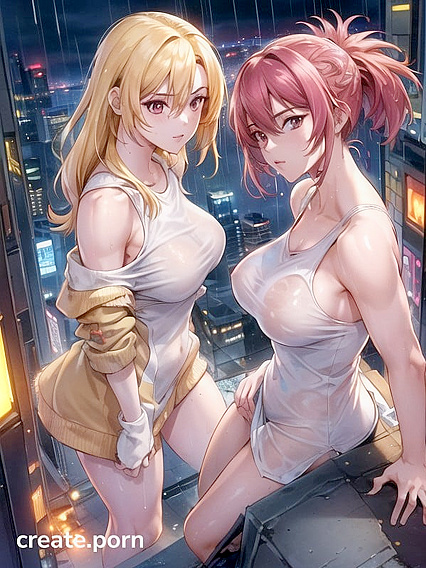 Multicolored Manga Goddesses with Large Breasts in Explosive Hentai Adventures