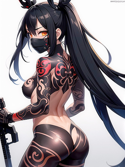 AnBU Black Ops Agent Seduces Under the Serene Moonlit Sky with Masked Passion