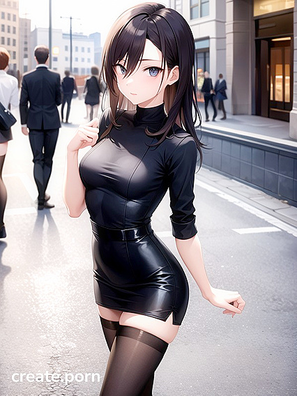 Small-Ass Cutie Shows Off Her Waist in Seductive Hentai AI Image
