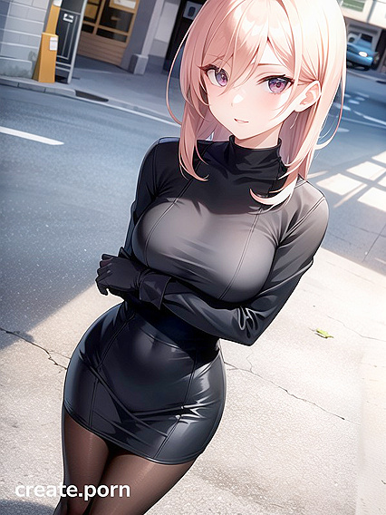 Small Breasts and Nylon Stockings Heat up the Action in Seductive Hentai AI Image